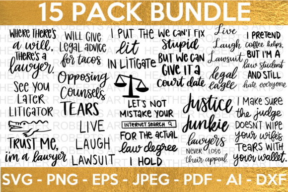 Funny Lawyer Attorney SVG Bundle Review