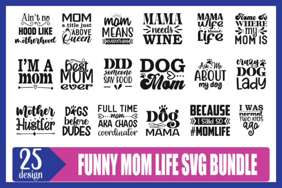 Funny Mom Life Svg Designs Bundle Review