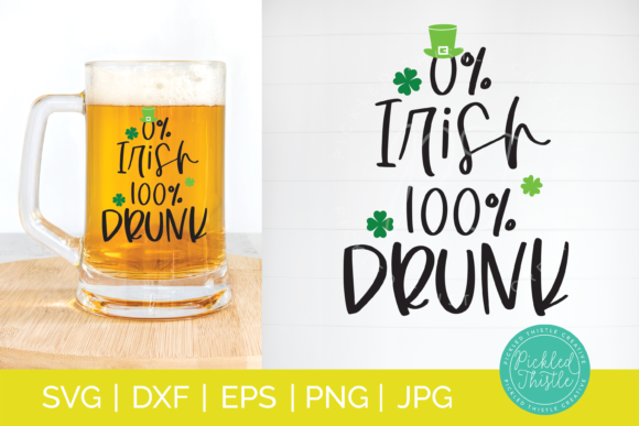 Funny St.Patrick's Day SVG - 0 Percent I Review