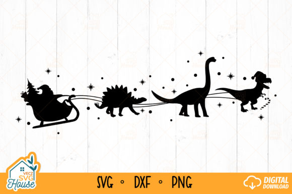 Review: Christmas Dinosaur Sleigh Ride SVG