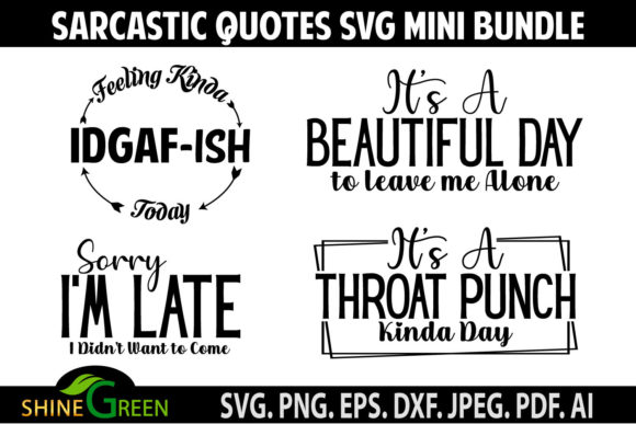 Review: Sarcastic Bundle Funny Quotes IDGAF-ish