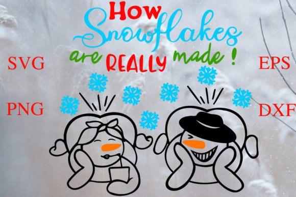 Snowman Couple SVG Snowflakes Business Review